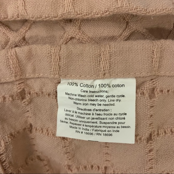 NWOT Waffle Knit Shower Curtain - Picture 2 of 4